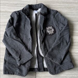 CC boys French brand- 6College Patch Gray Men’s Jacket - Tailored Casual Coat